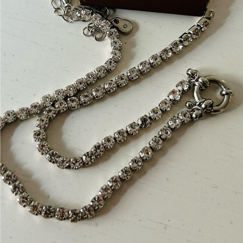 Rain SilverJewelry Crystal Stone Necklace & Earring Set NWT Gift Ready Party - Picture 10 of 11